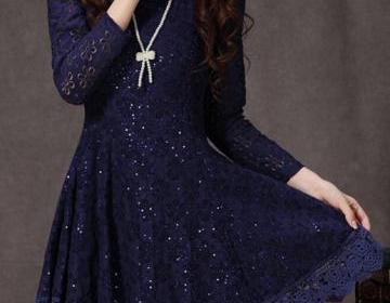 ruffle sleeves for long frocks